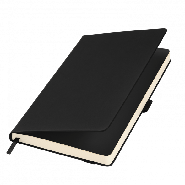 Ежедневник Alpha недатированный, черный/черный 