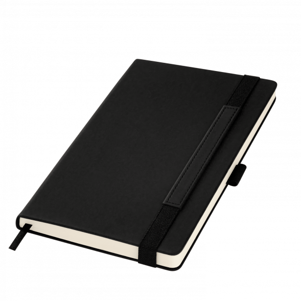 Ежедневник Alpha недатированный, черный/черный 