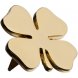 Шильдик «Счастливый клевер», золотистый 