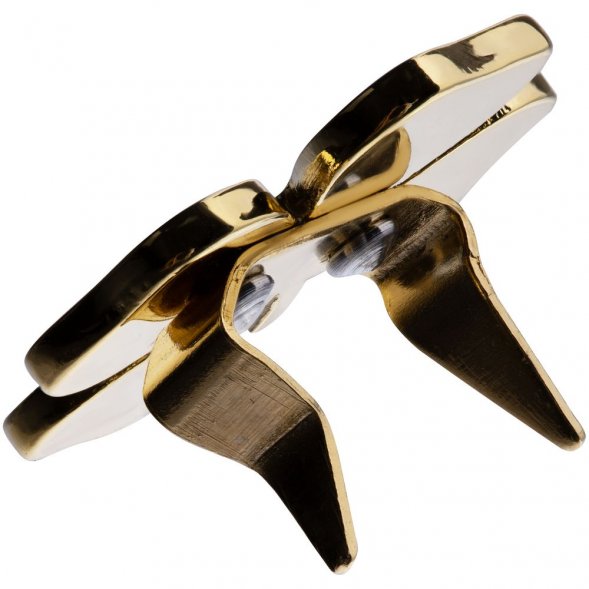 Шильдик «Счастливый клевер», золотистый 