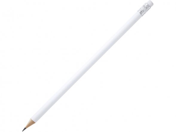 Карандаш деревянный COUVET с ластиком, белый 