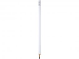 Карандаш деревянный COUVET с ластиком, белый