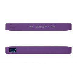 Внешний аккумулятор с подсветкой Ancor PD Plus 10000 mAh, фиолетовый