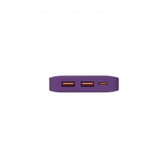 Внешний аккумулятор с подсветкой Ancor PD Plus 10000 mAh, фиолетовый 