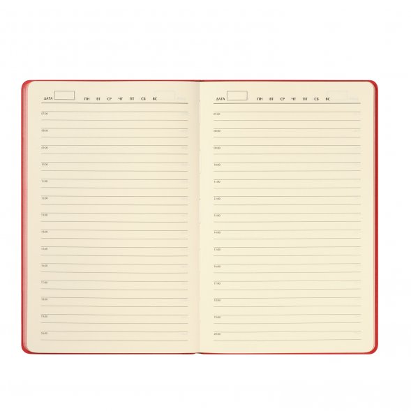 Ежедневник Rain недатированный, красный 