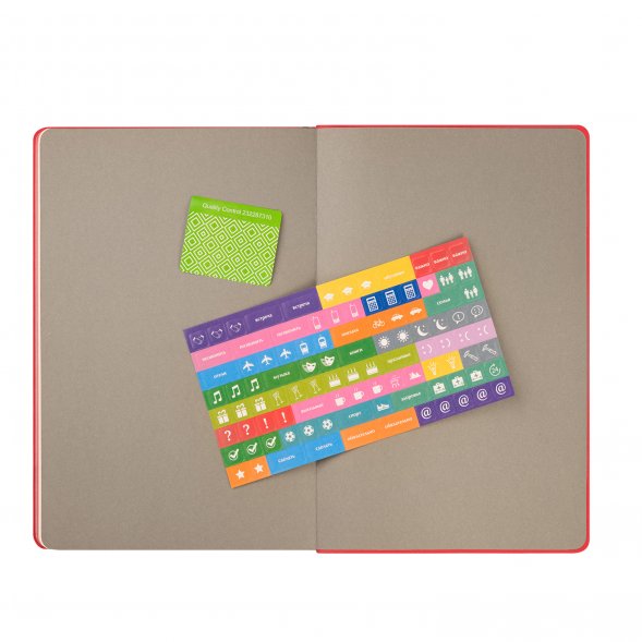 Ежедневник Rain недатированный, красный 