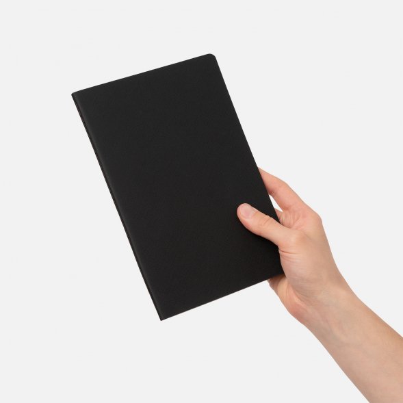 Блокнот Corsa slim, черный 