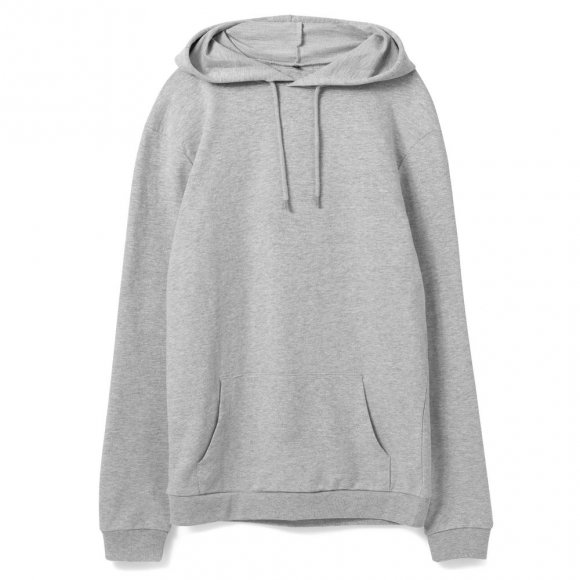 Толстовка с капюшоном унисекс Hoodie, серый меланж 