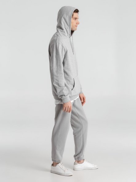 Толстовка с капюшоном унисекс Hoodie, серый меланж 