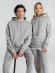 Толстовка с капюшоном унисекс Hoodie, серый меланж 