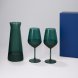 Подарочный набор декантер + 2 бокала для вина Emerald в синей коробке 