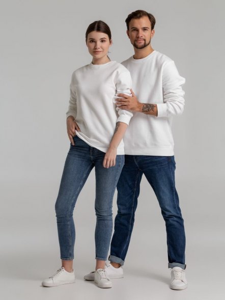 Свитшот унисекс King, белый 