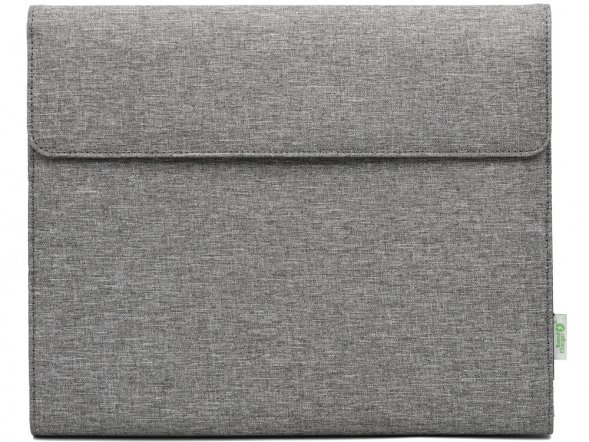 Портфолио А4 из RPET на молнии с отделением для ноутбука NotyFolio Eco, 20 л FSC бумаги, серый 