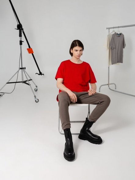 Футболка унисекс Kosmos 1.0, красная 