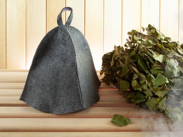 Банная шапка Heat Off, серая 