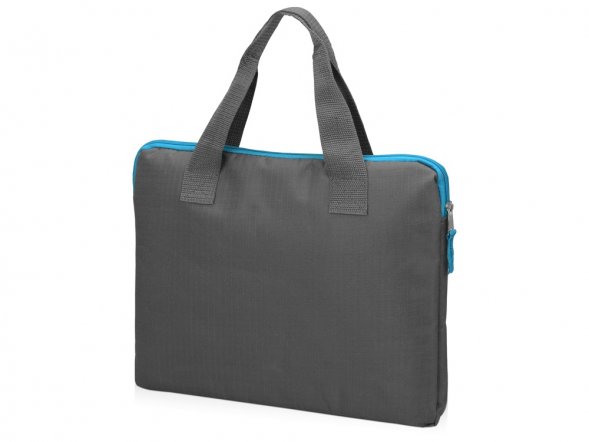 Конференц сумка Session, серый/голубой 