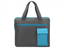 Конференц сумка Session, серый/голубой