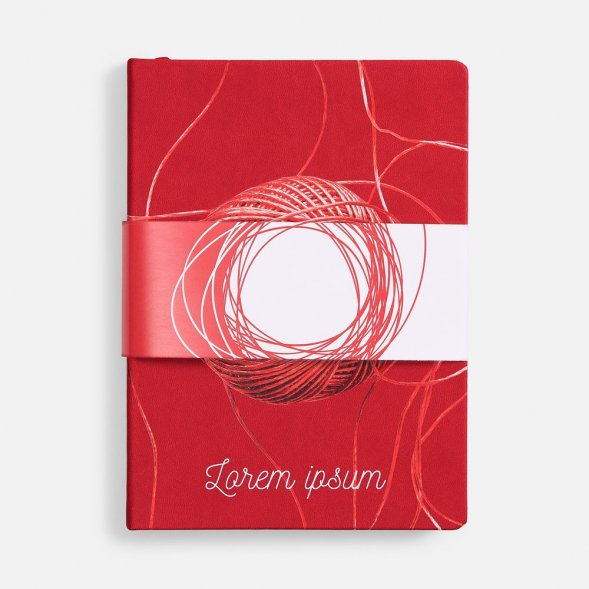 Ежедневник Cortado, недатированный, красный 