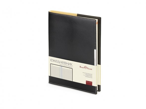 Ежедневник недатированный А5 Metropol, черный 