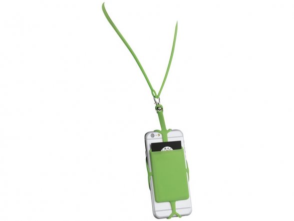 Картхолдер RFID со шнурком, лайм 