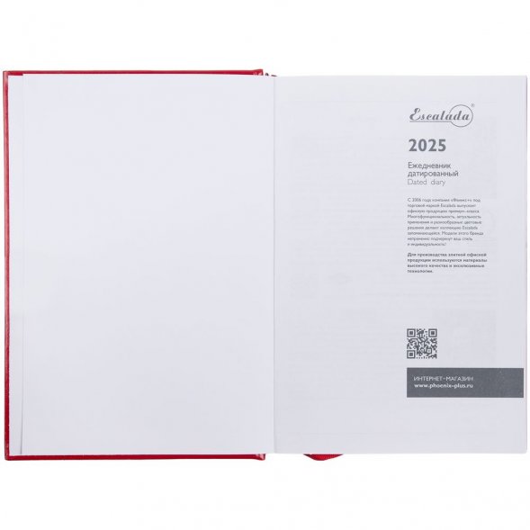 Ежедневник Baza, датированный, красный 