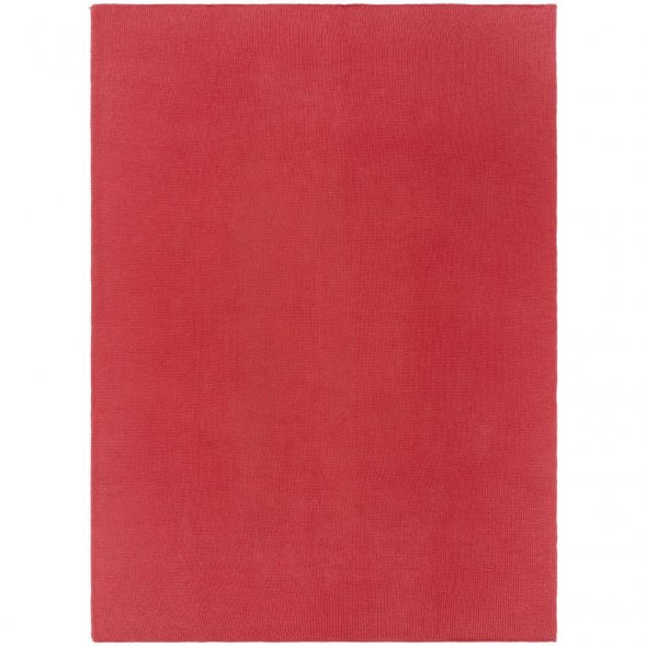 Плед Knitly, красный (коралл) 