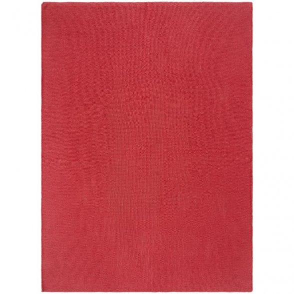 Плед Knitly, красный (коралл) 