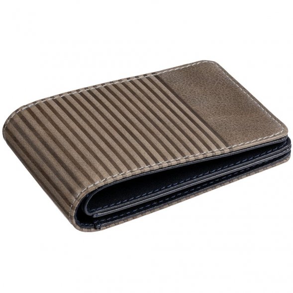 Футляр для карточек inCase, серый с синий 