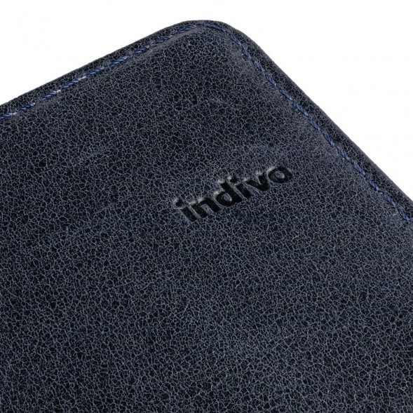 Футляр для карточек inCase, серый с синий 