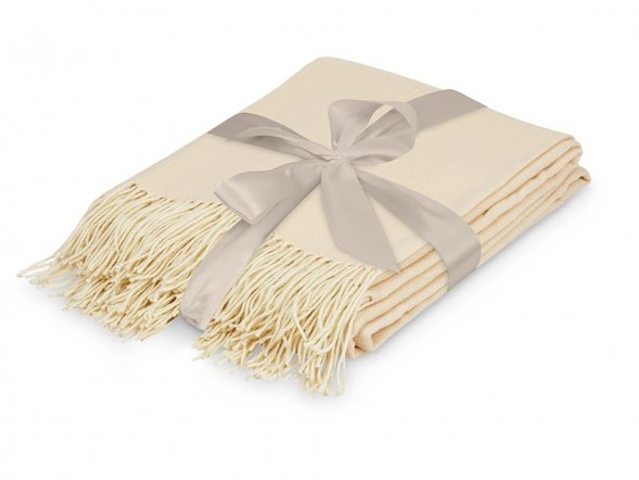 Акриловый плед Dapple 160x210 см, бежевый 