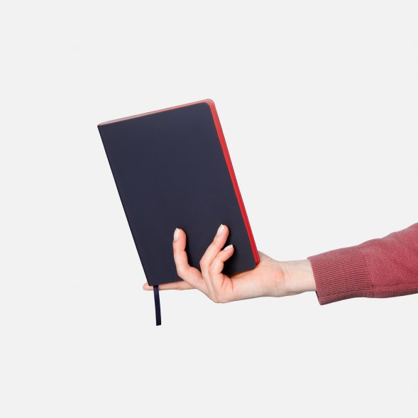 Ежедневник Latte soft touch недатированный, чернильно-синий 