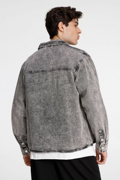 Куртка джинсовая O3, серая 