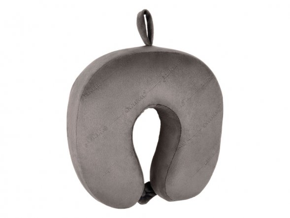 Подушка для самолета WENGER, с эффектом памяти, серая, флис 