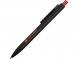 Ручка металлическая шариковая Blaze с цветным зеркальным слоем, черный/красный 