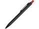 Ручка металлическая шариковая Blaze с цветным зеркальным слоем, черный/красный 