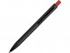 Ручка металлическая шариковая Blaze с цветным зеркальным слоем, черный/красный 