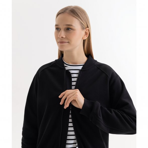 Толстовка на молнии, унисекс TORRES черная 