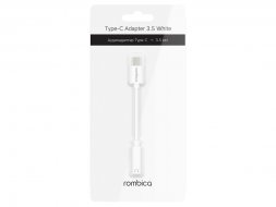 Rombica Type-C Adapter 3.5 White, белый