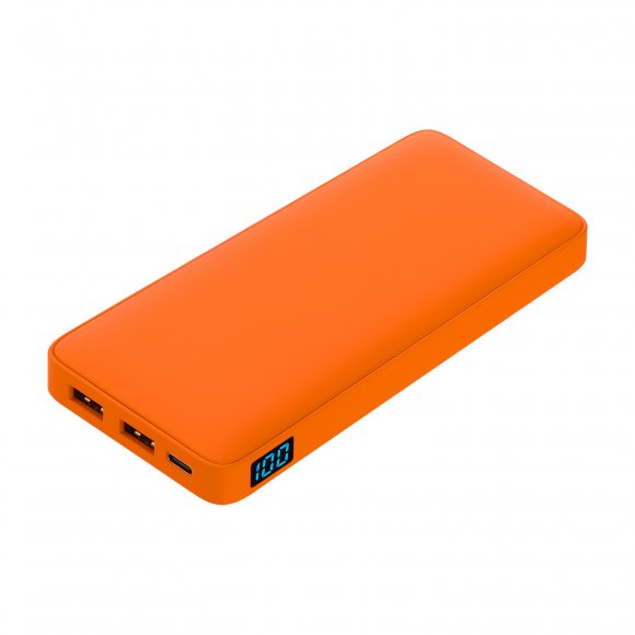Внешний аккумулятор с подсветкой Ancor Plus 10000 mAh, оранжевый 