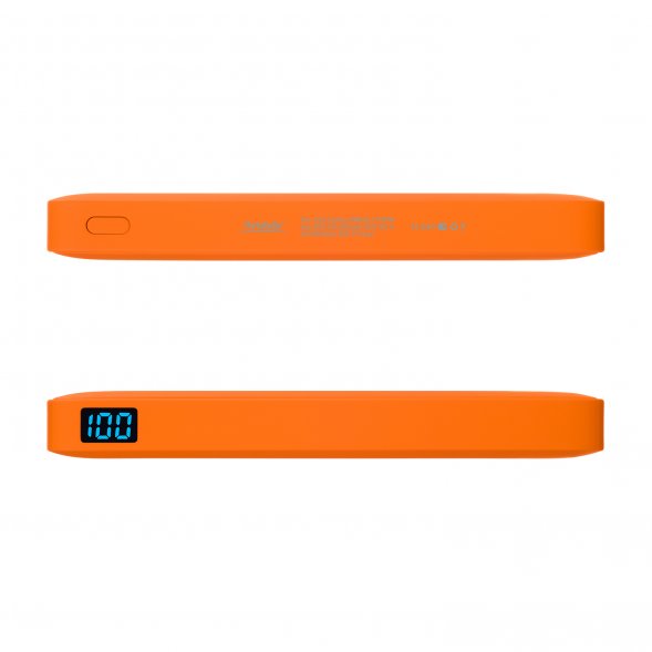 Внешний аккумулятор с подсветкой Ancor Plus 10000 mAh, оранжевый 