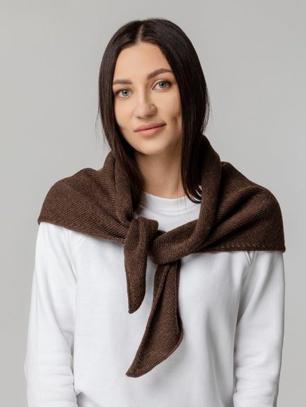 Косынка Dalia, темно-коричневая 