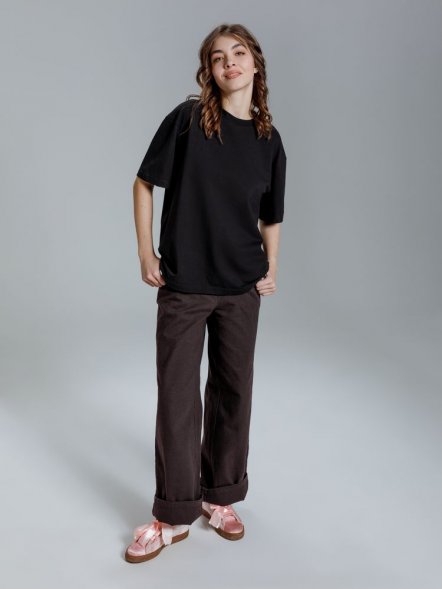 Футболка оверсайз Kangas, черная 