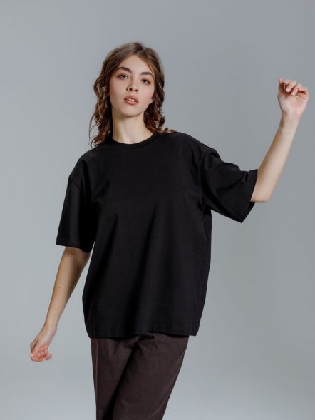 Футболка оверсайз Kangas, черная 