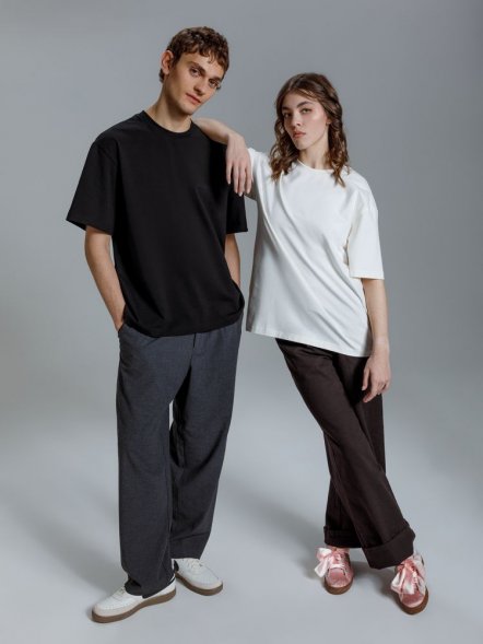 Футболка оверсайз Kangas, черная 