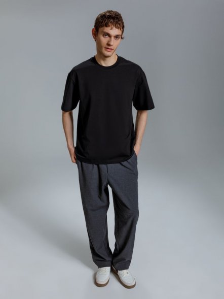 Футболка оверсайз Kangas, черная 