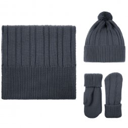 Шапка Knit Beat, серая (графит)