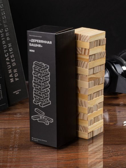 Игра «Деревянная башня мини», неокрашенная 
