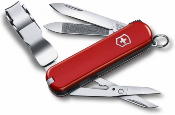 Нож-брелок Nail Clip 580, красный 