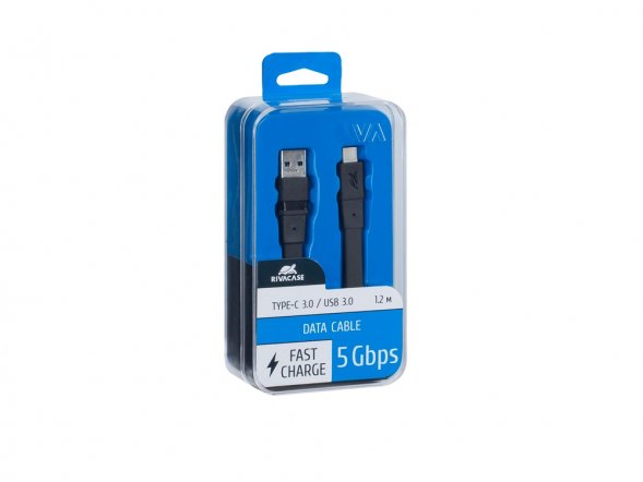 Кабель USB Type C 3.0 – Type A 1.2м BK12, черный 