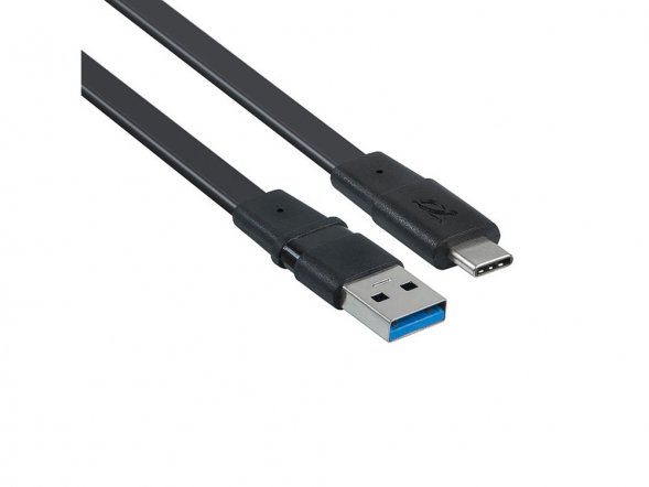 Кабель USB Type C 3.0 – Type A 1.2м BK12, черный 